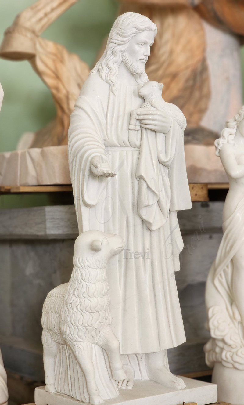 jesus the good shepherd statue-Trevi Statue