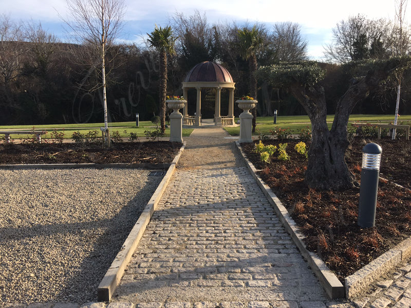 large garden gazebo - Trevi statue