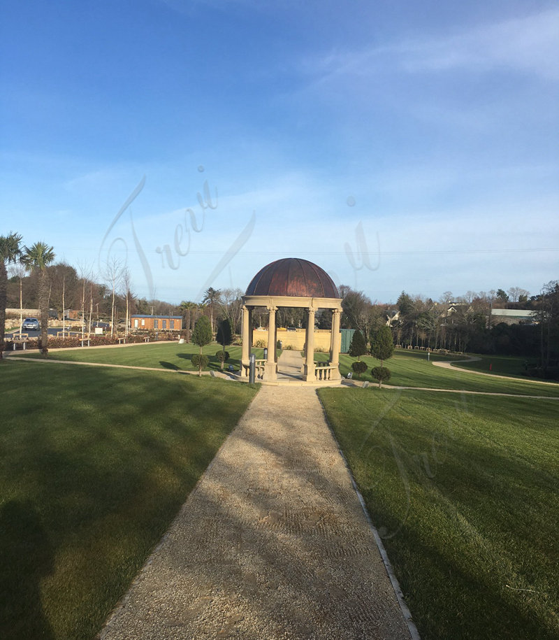 large garden gazebo - Trevi statue