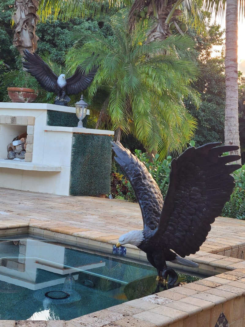 outdoor eagle sculpture-Trevi Sculpture2
