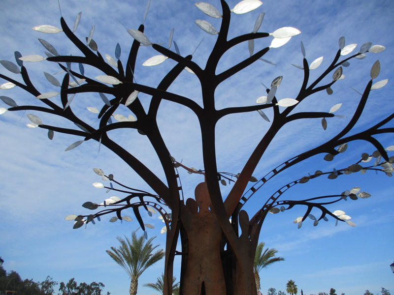 stainless steel tree sculpture-Trevi Sculpture
