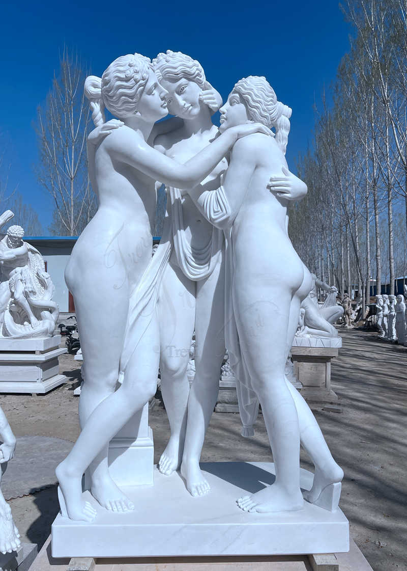 the three graces statue for sale-Trevi Sculpture-01