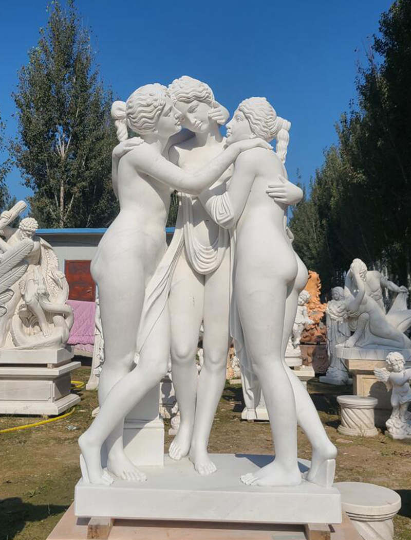 the three graces statue for sale-Trevi Sculpture