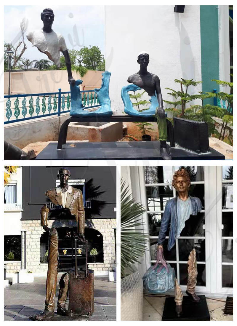 9 Fragmented travelers – Amazing sculptures by Bruno Catalano