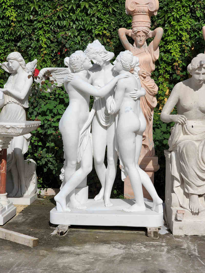 three graces statue louvre-Trevi Sculpture-01