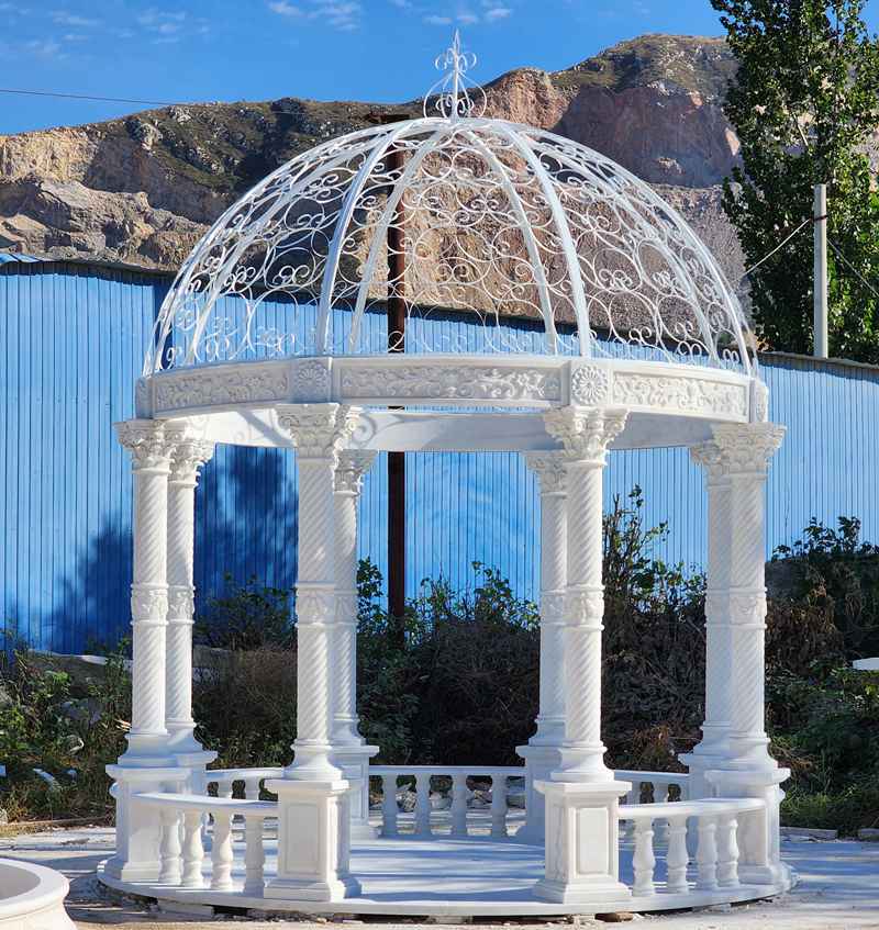 marble column gazebo-Trevi Sculpture