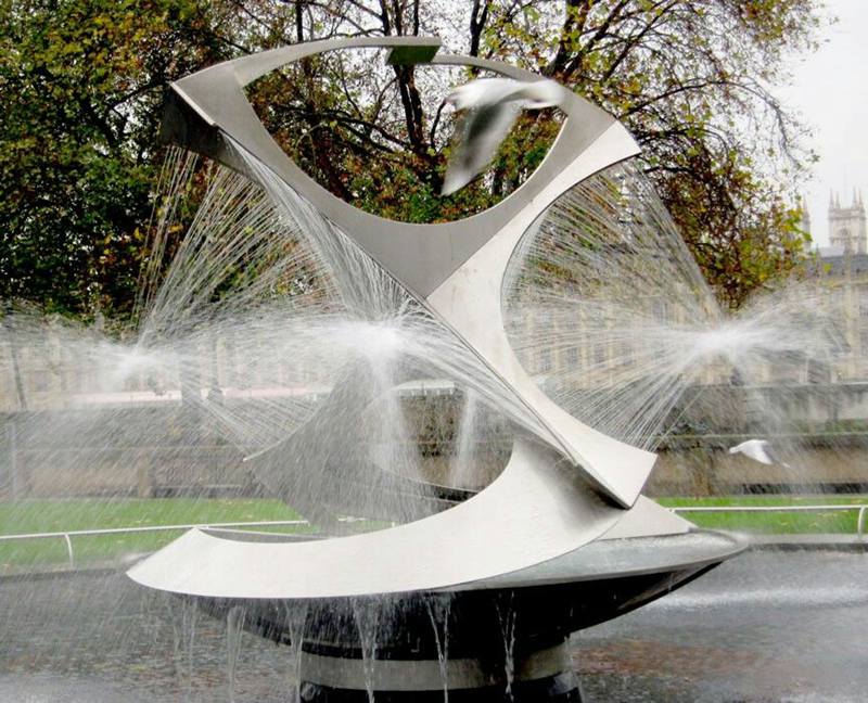 stainless steel art fountain-01-Trevi Sculpture