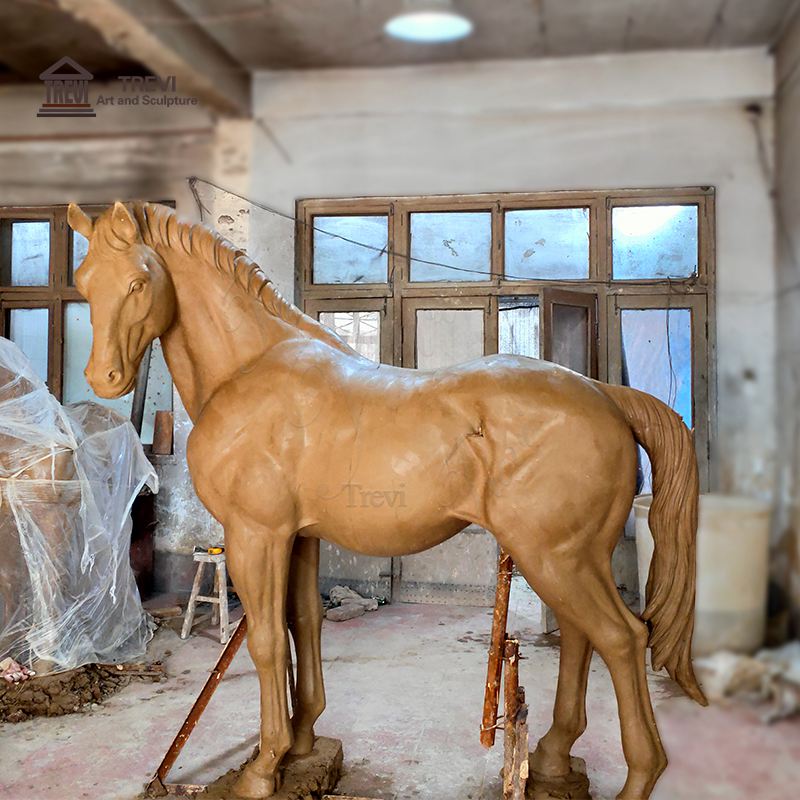 Bronze horse statue