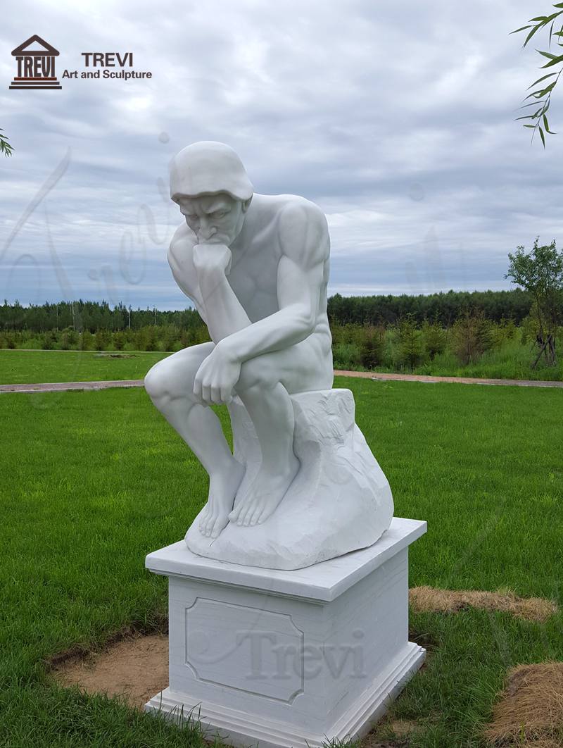 Marble The Thinker Sculpture-Trevi Sculpture