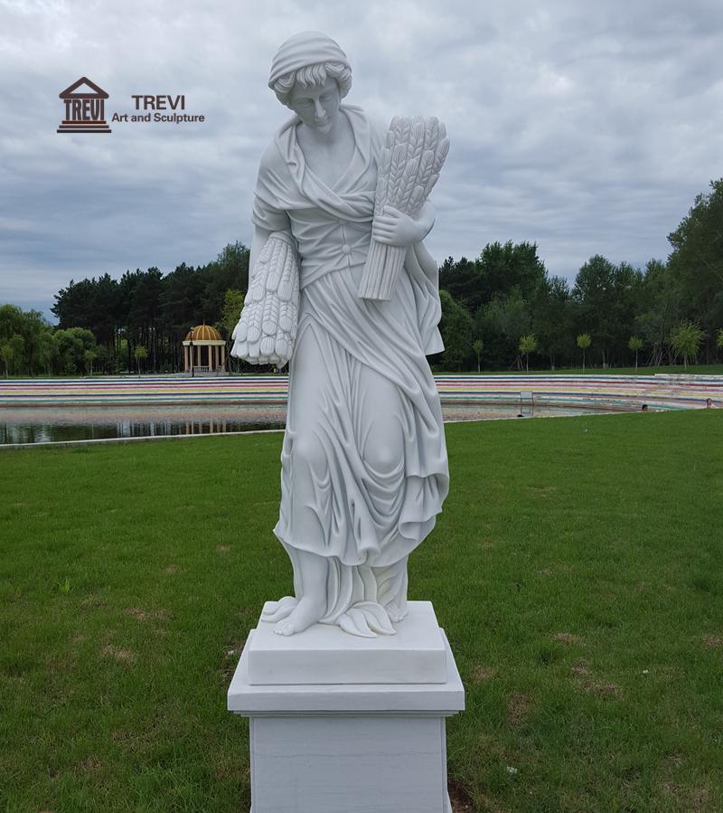 Marble figure statue-03-Trevi Statue