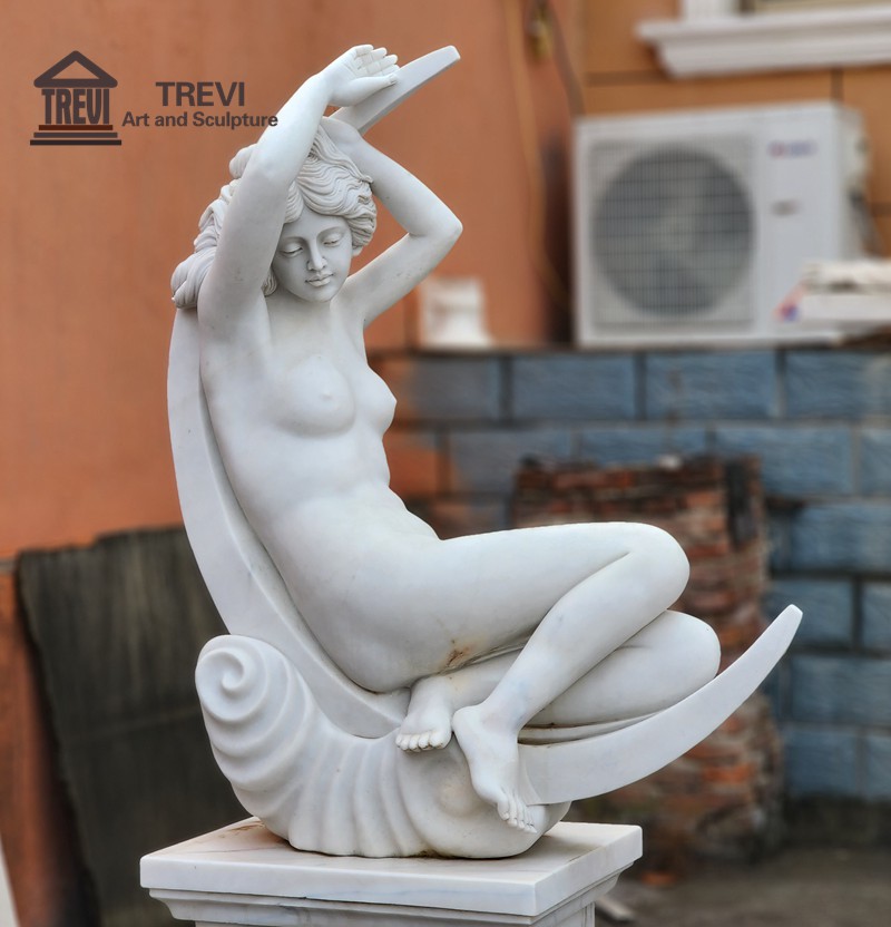 Marble figure statue01--Trevi Statue
