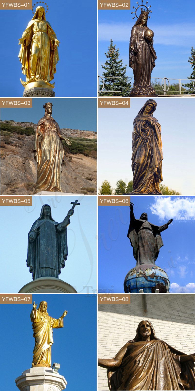 More Bronze Religious Statues Option