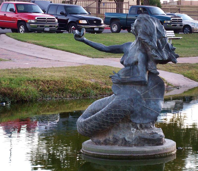 bronze mermaid fountain-01-Trevi Statue