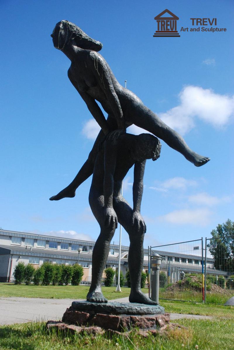 large garden bronze sculpture-01-Trevi Sculpture