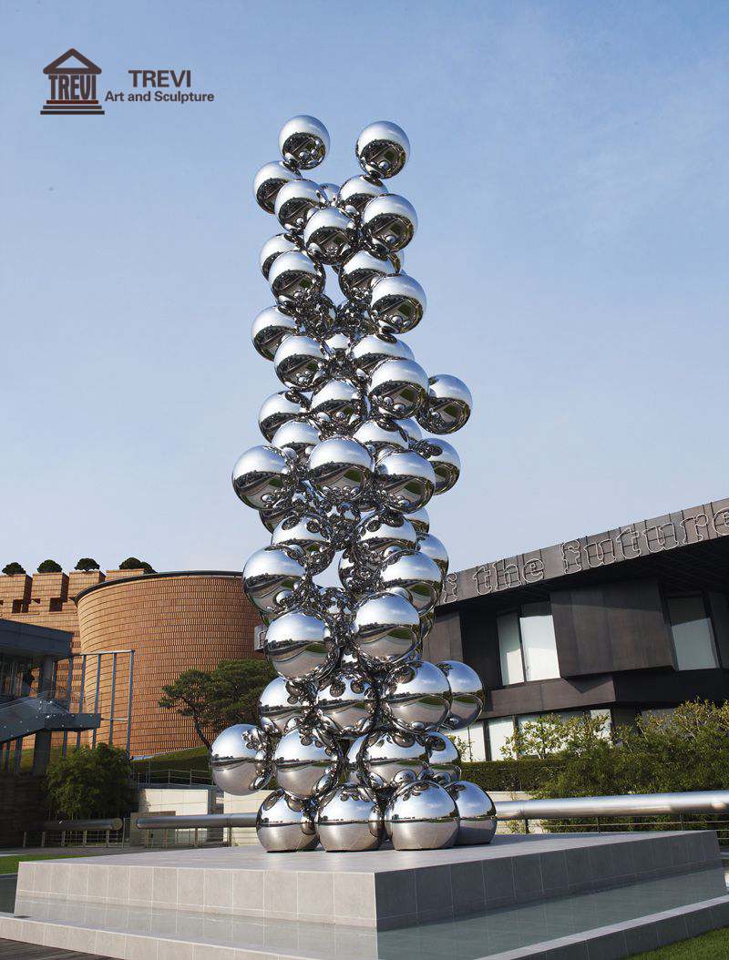 large stainless steel ball sculptures-03-Trevi Sculpture