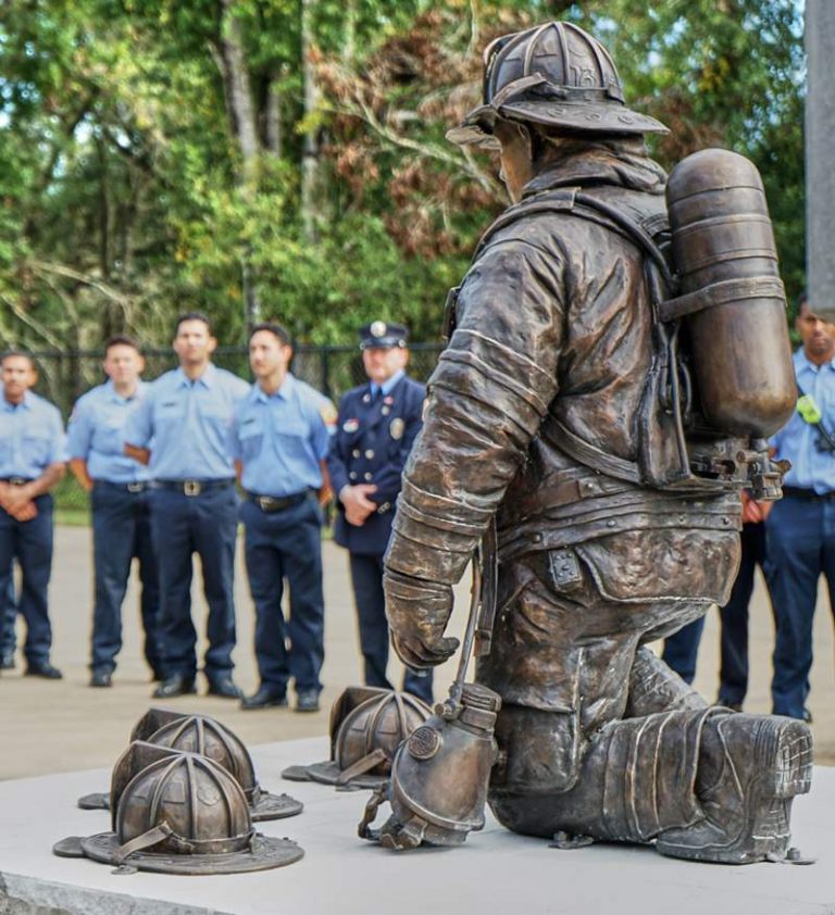 Custom Bronze Life Size Firefighter Statues for Sale