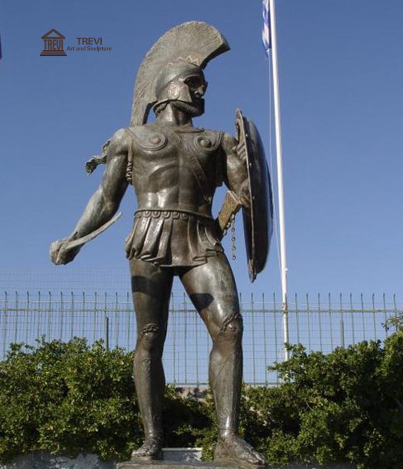life size spartan statue-01-Trevi Statue