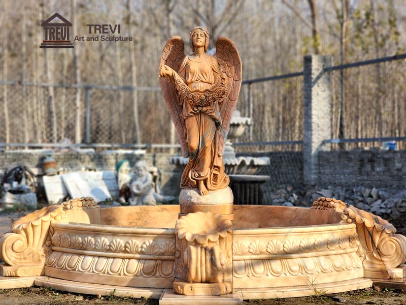 marble angel fountain-Trevi Sculpture