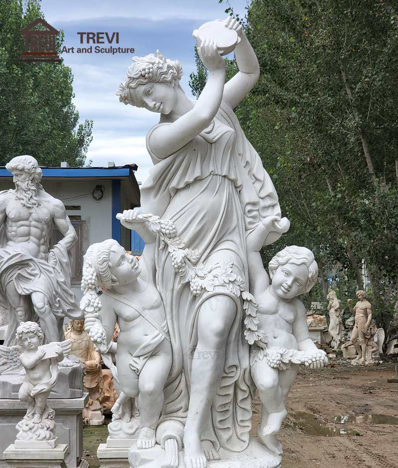marble figure sculpture-Trevi Statue