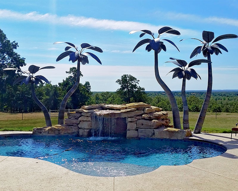 metal palm trees for pool area-02