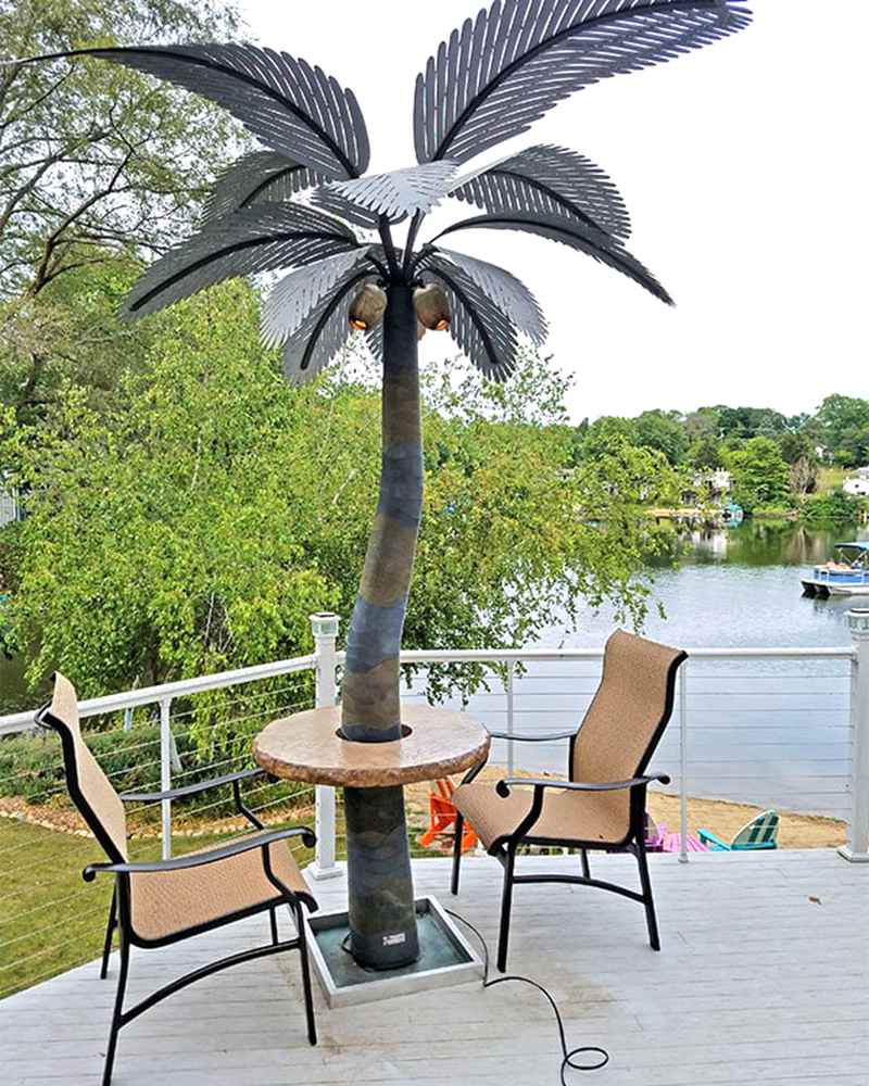 metal palm trees for pool area-03-Trevi Statue