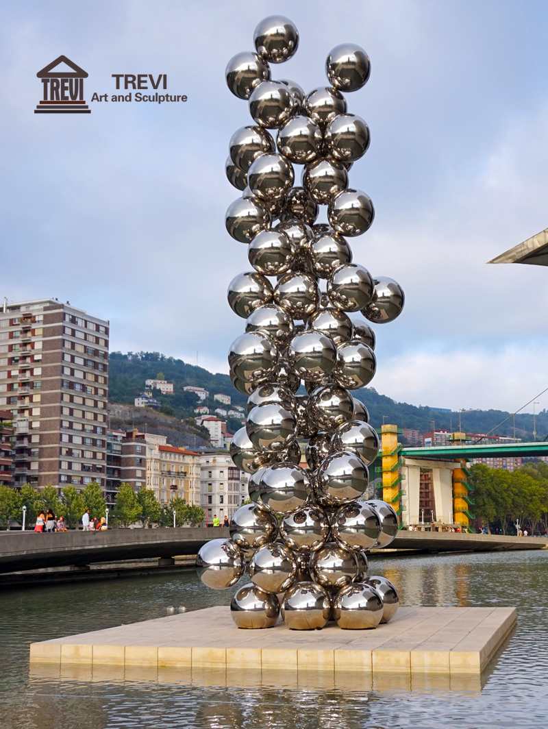 mirror stainless steel sculpture-02-Trevi Sculpture
