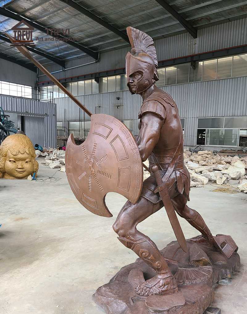 roman warrior statue-Trevi Statue