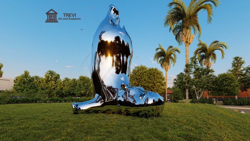 stainless steel garden sculpture animal-Trevi Sculpture