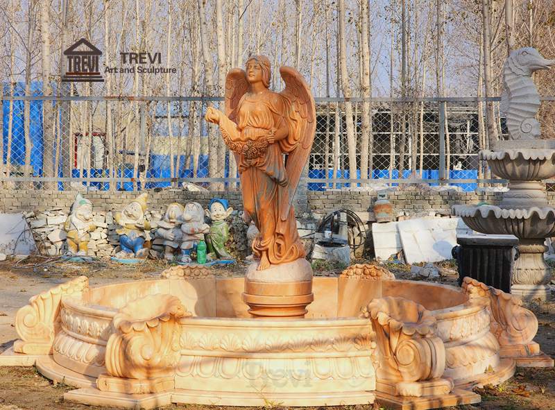 water fountain garden feature-01-Trevi Sculpture
