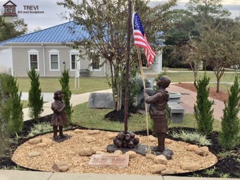 Bronze Memorial Statues