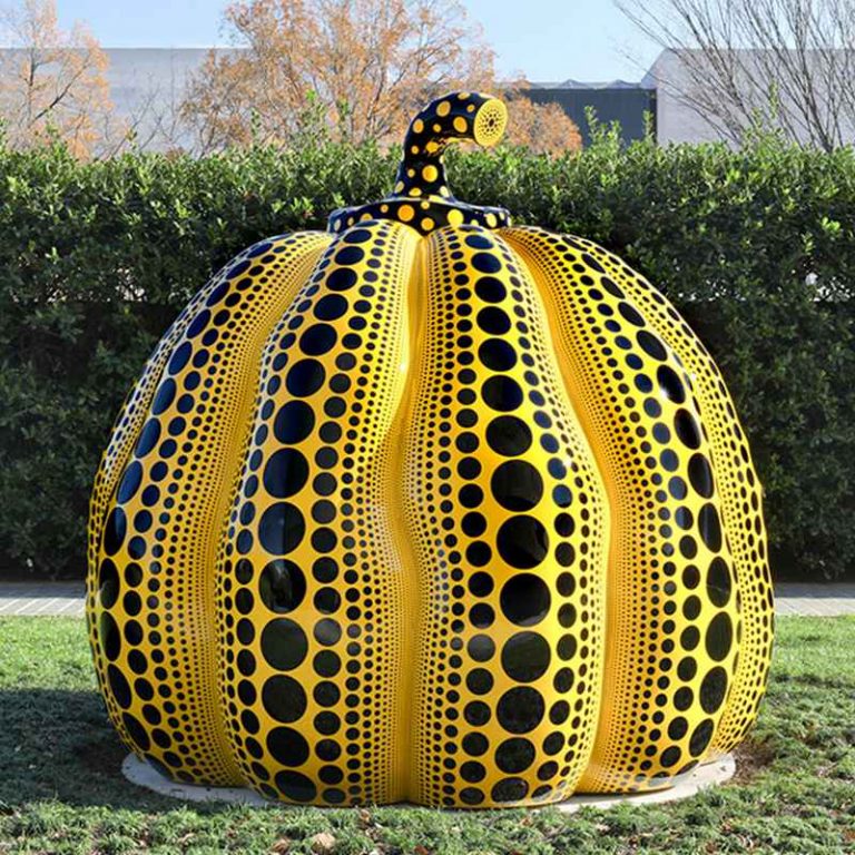 Yellow Pumpkin sculpture