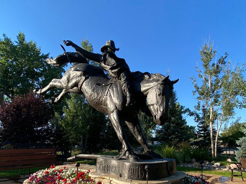 famous bronze cowboy statues