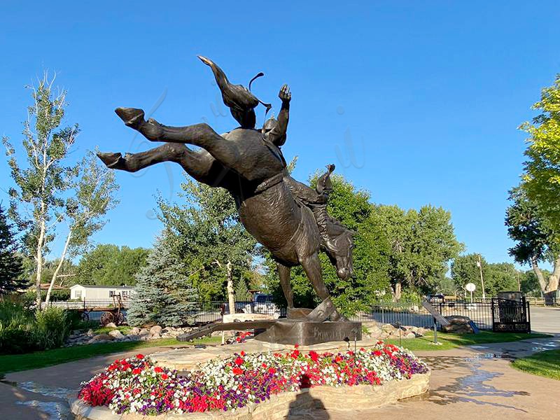 Custom Famous Chris Ledoux Bronze Sculptures trevistatue