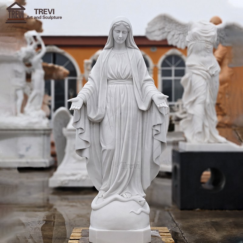 garden statue virgin mary