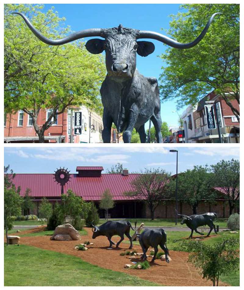 longhorn statue