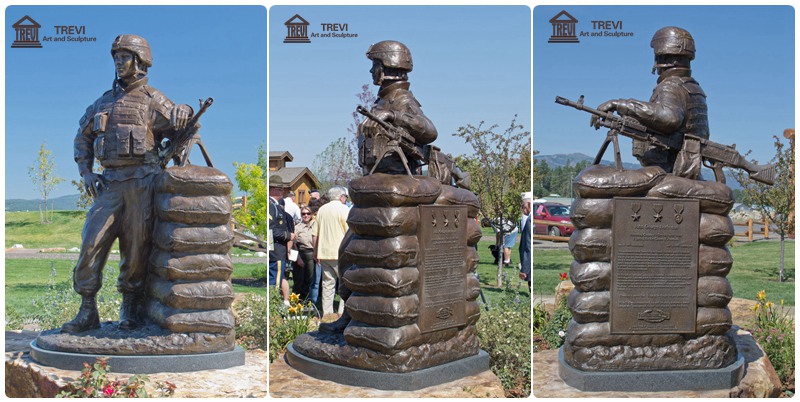 military garden statues