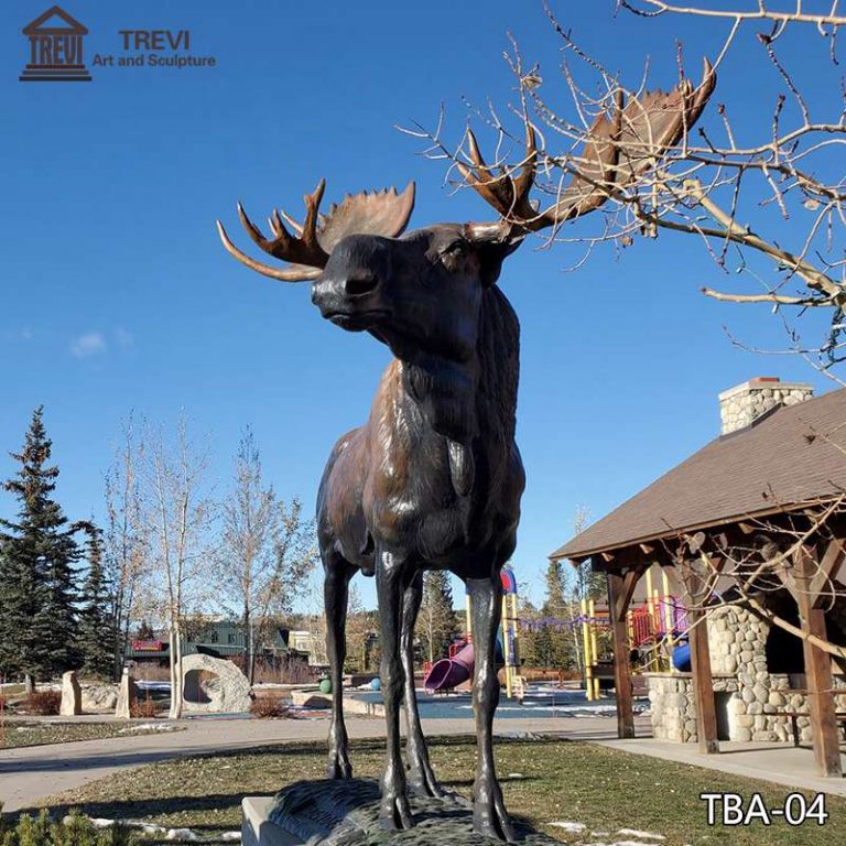 moose bronze sculptures