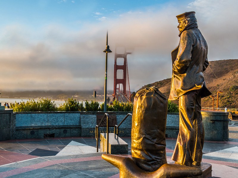 navy statue