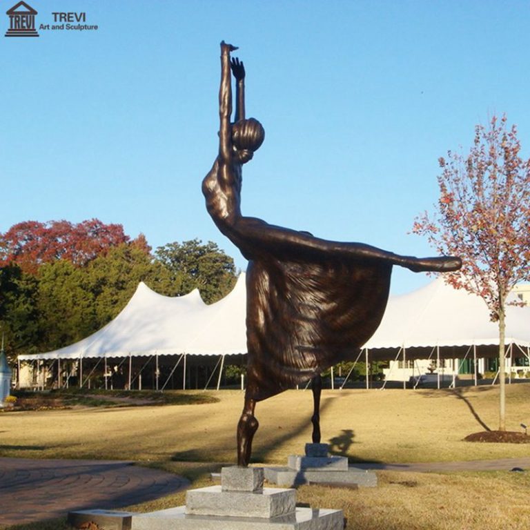 Bronze ballerina sculpture (4)