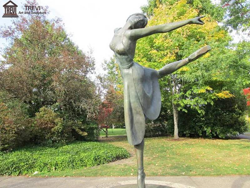 Dancing ballerina bronze statue (2)