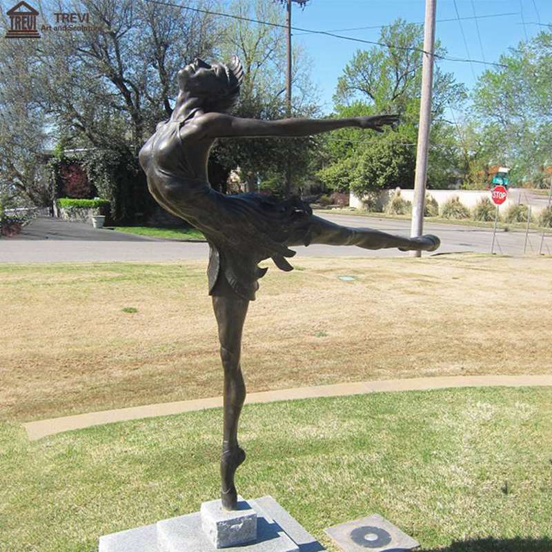 Dancing girl bronze statue