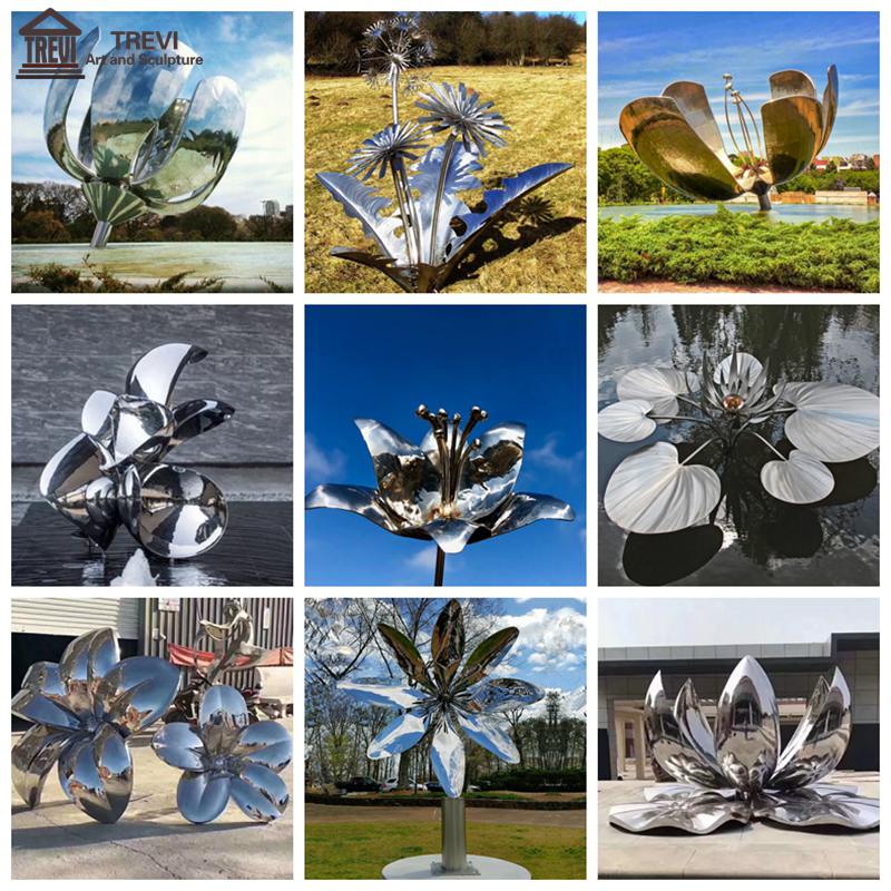 metal flower sculpture