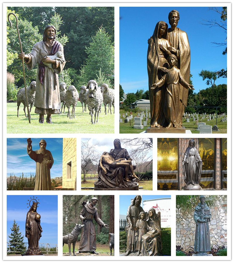 bronze religious sculpture -Trevi