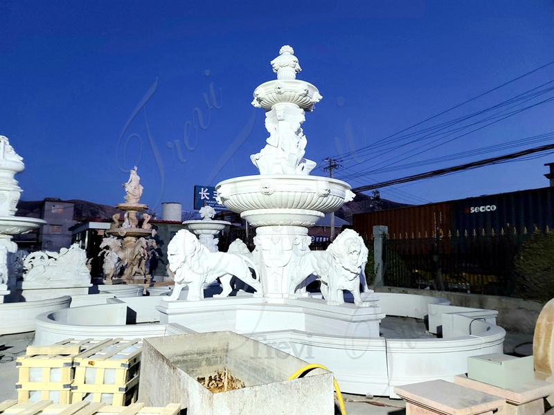 Marble Lion Fountain