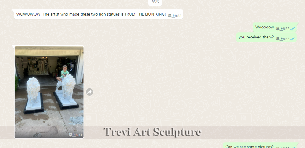 marble outdoor lion statue feedback
