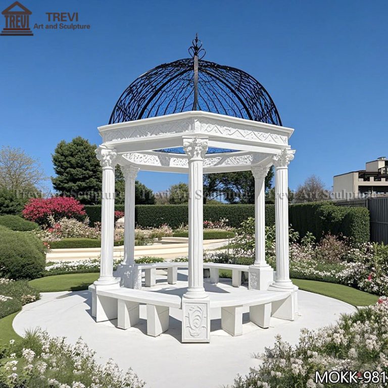 outdoor simple marble gazebo