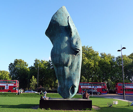 Bronze Horse Head statue