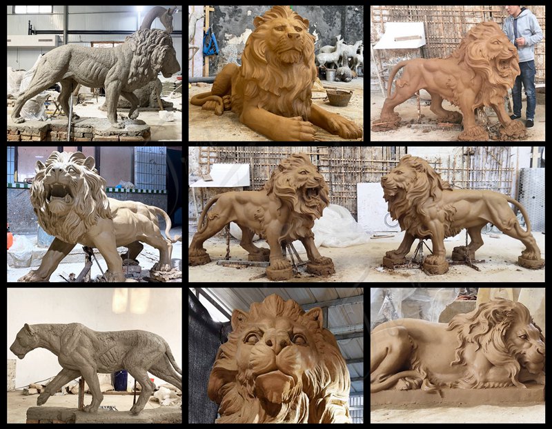 More Designs of Bronze Lion Statues for Sale 1