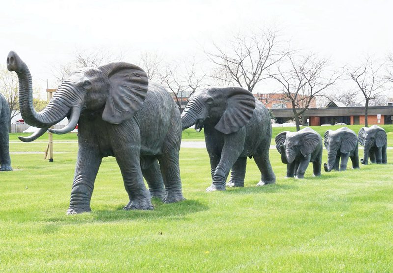 bronze-elephant-sculpture