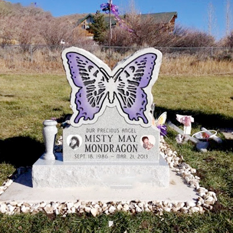 butterfly gravestone